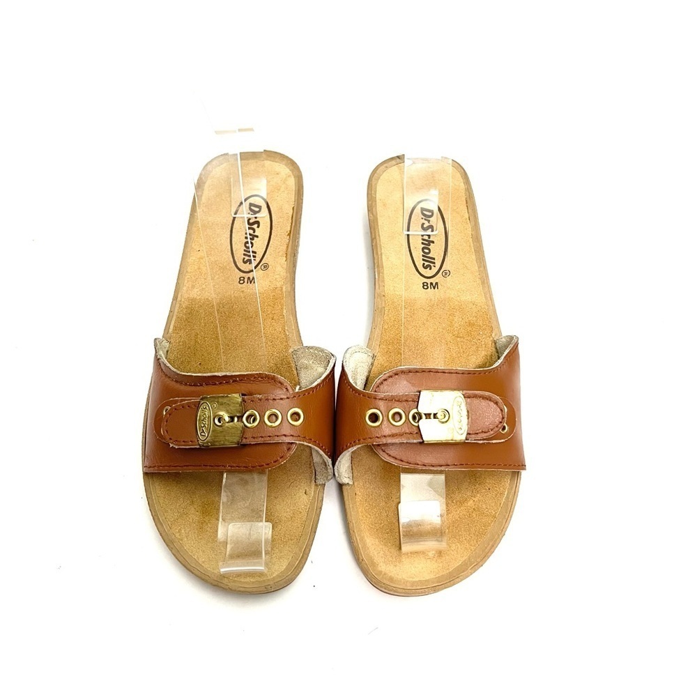 Vintage 1980s brown leather original exercise sandals